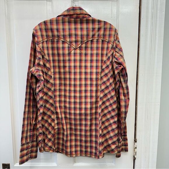 Cruel Girl western wear pearl snap button down long sleeve shirt women's xl - Picture 3 of 4